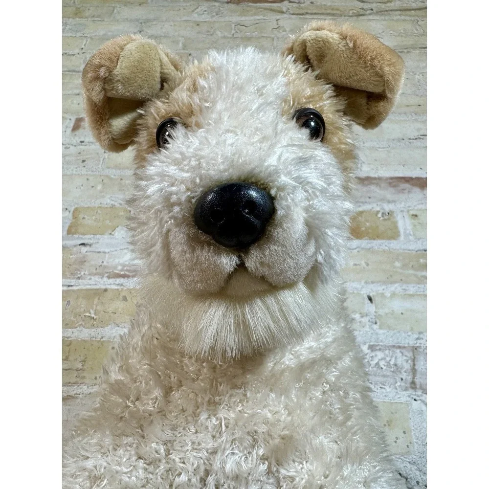 Retro People Pals Canine Classics Wire Fox Terrier Vintage Plush 13" Realistic - Picture 4 of 14